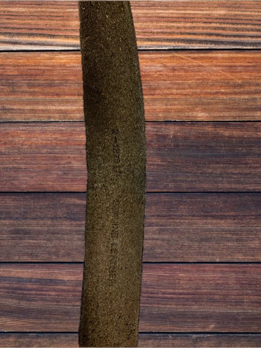 Distressed Union Jack Leather Belt 36”